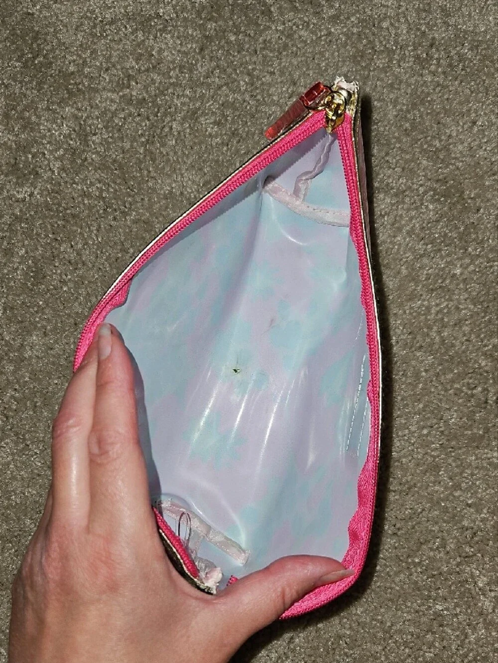 Lilly Pulitzer For Estee Lauder Small Floral Cosmetic Bag